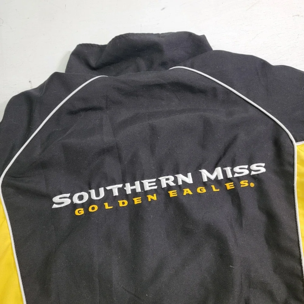 Southern Miss Golden Eagles NCAA 58 Sports 1/4 Side Zip Windbreaker Men's Sz‎ S